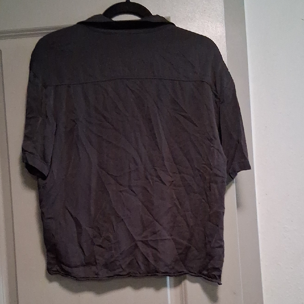 Zara Black Button-Down Shirt - Picture 3 of 5